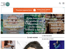Tablet Screenshot of mujerypunto.com